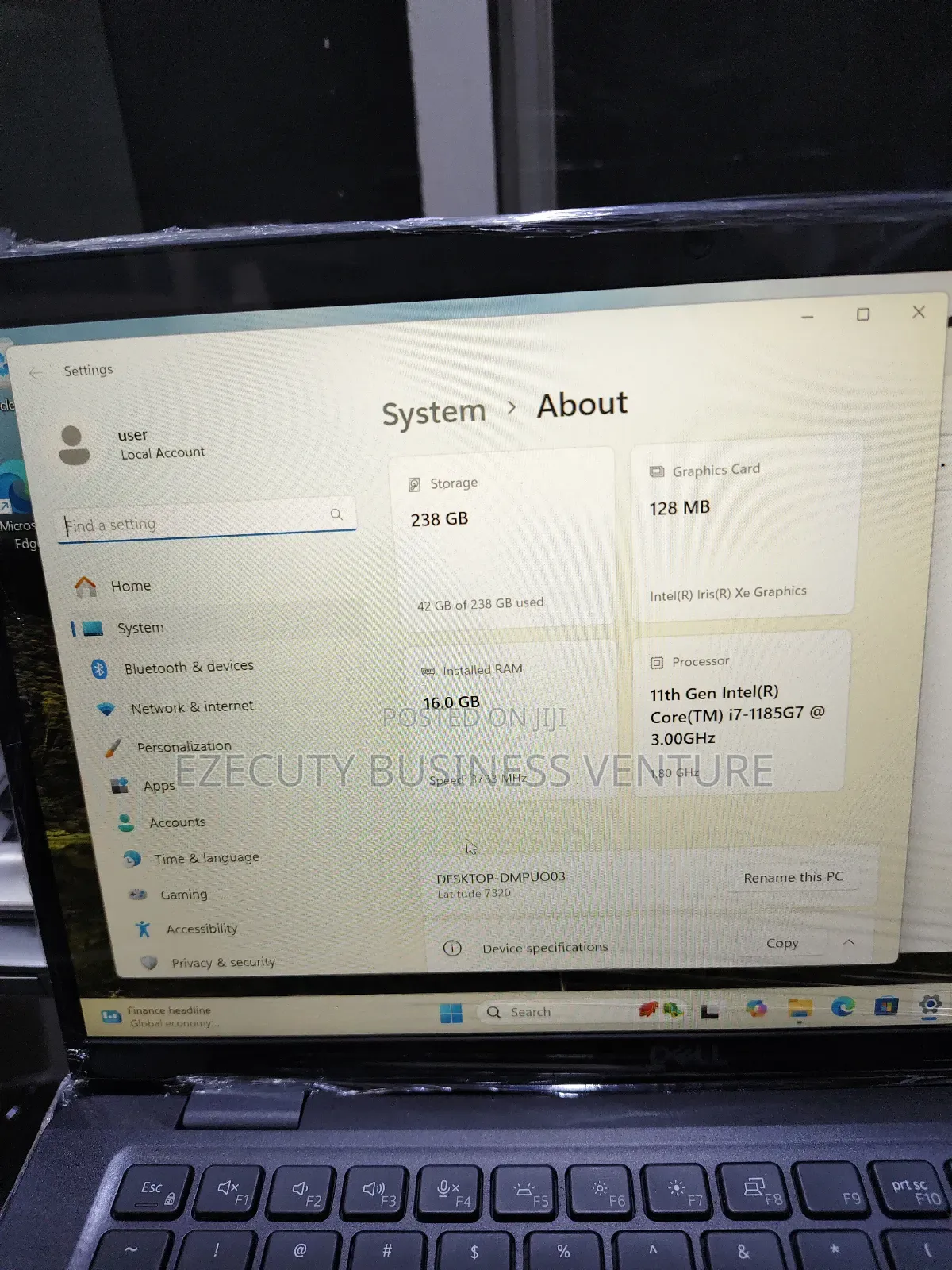 Laptop Dell Latitude 7320 16GB Intel Core I7 SSD 256GB