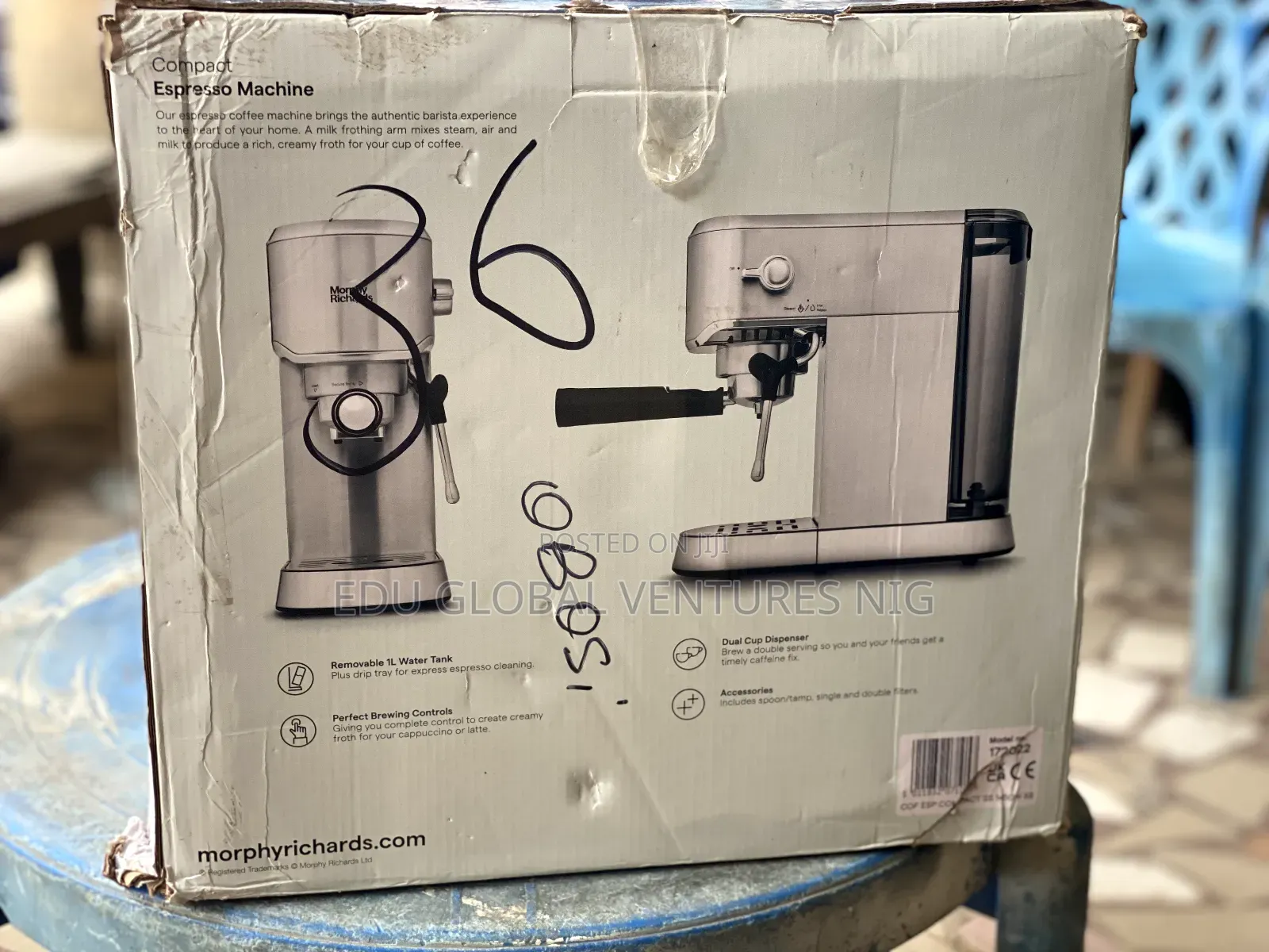 Morphy Richards Compact Coffee Espresso Machine.