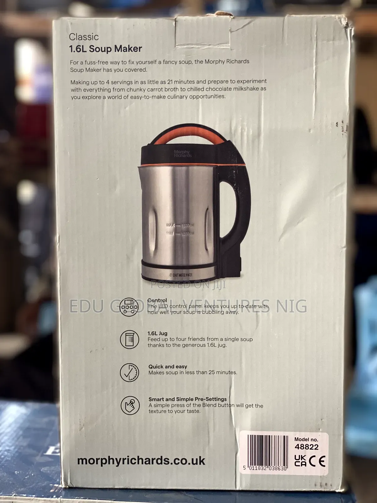 Morphy Richards Classic 1.6litred Soup Maker.