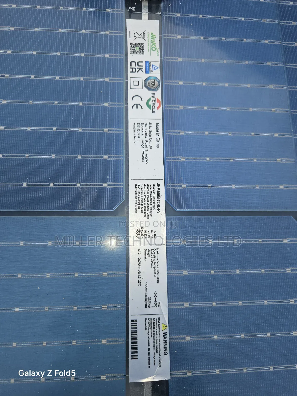 Jinko Solar Panel 550w Supplied To Abule