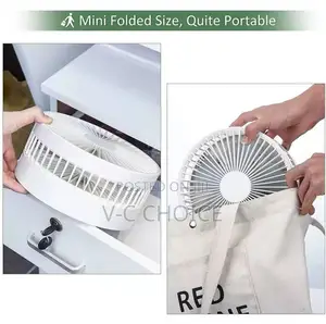 Rechargeable Portable Folding Fan Floor Low Noise Wireless