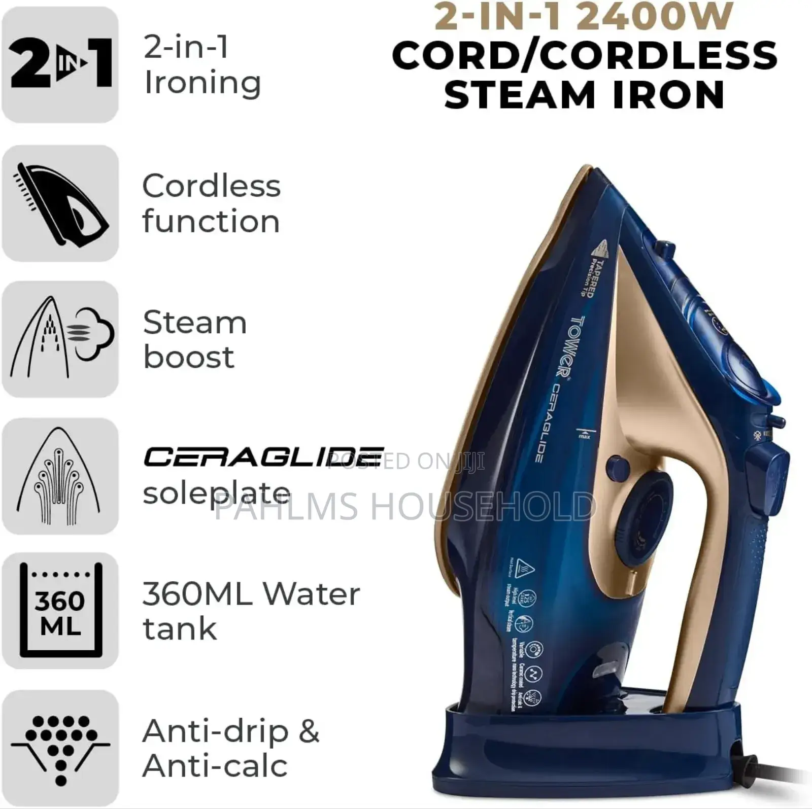 Tower Cordless Steam Iron
