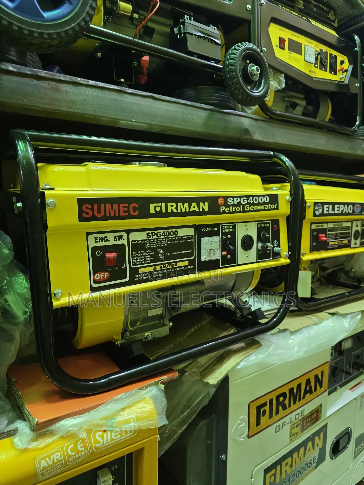 Sumec Firman Petrol Generator Model Spg4000m 100%Copper Coil