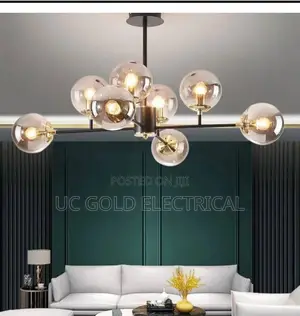 Modern Black Chandelier for Living Room