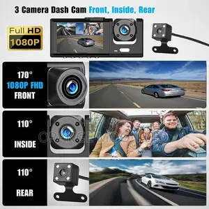 3 Channel Car DVR Wifi Control Camera for Vehicle Dash Cam