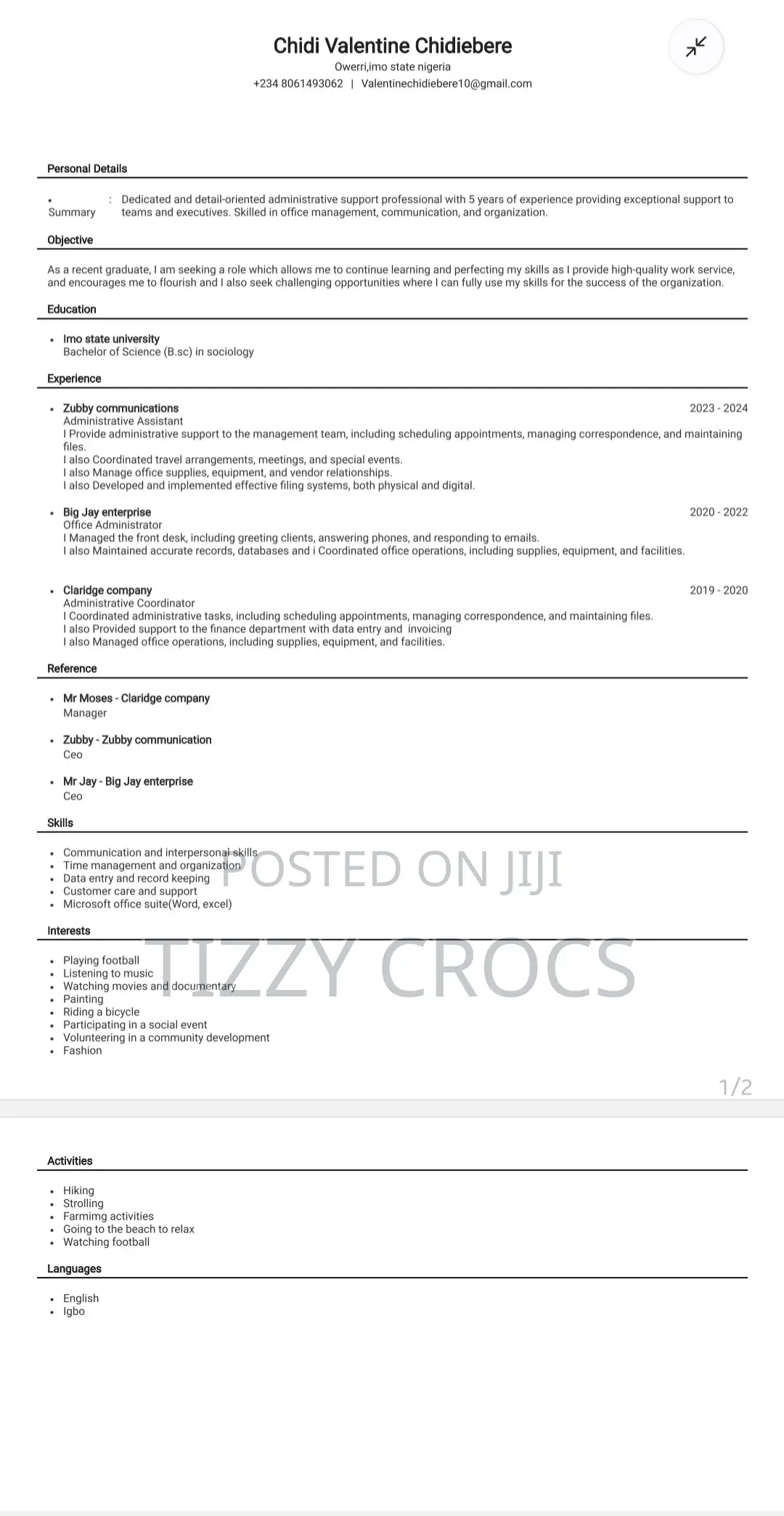 Human Resource Assistant