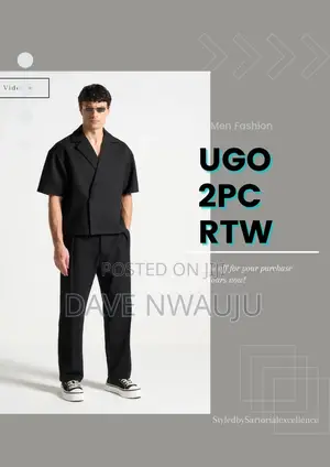 Ready to Wear Casuals (2pcs, Mesh and Camp Collar Shirt)
