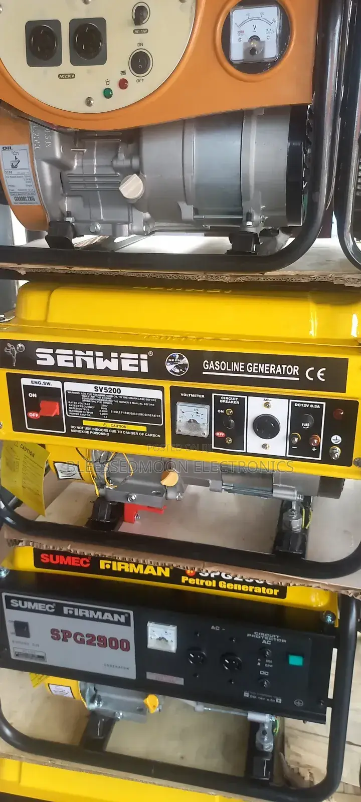 Senwei Standard Big Engine Supper Cooper Generator 3.5kva