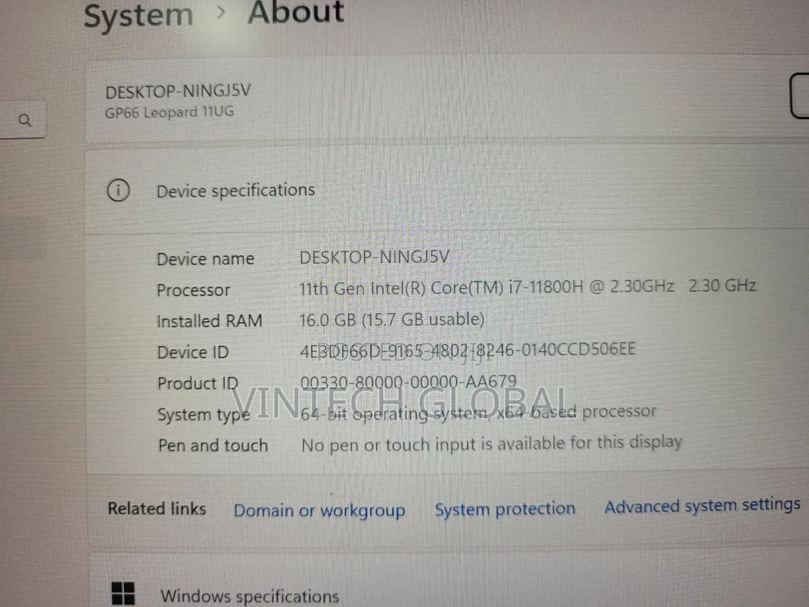 Laptop MSI GP66 LEOPARD 10UG 16GB Intel Core I7 SSD 512GB