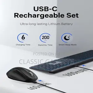 Kl220 RGB Backlit Wireless Bluetooth Keyboard Mouse Combo