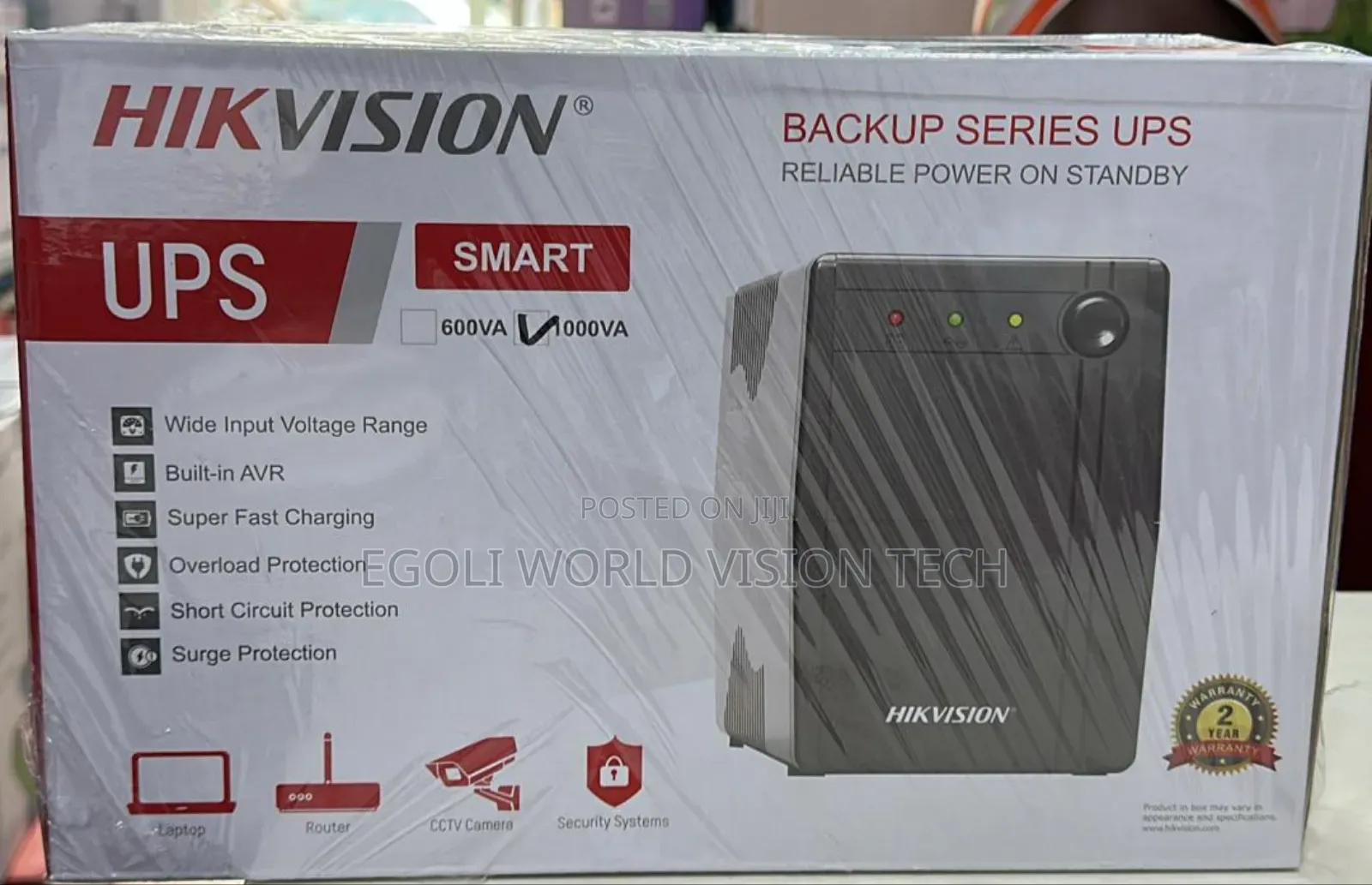 Smart Hikvision Backup Series Uninterrupted Power Supply Ups