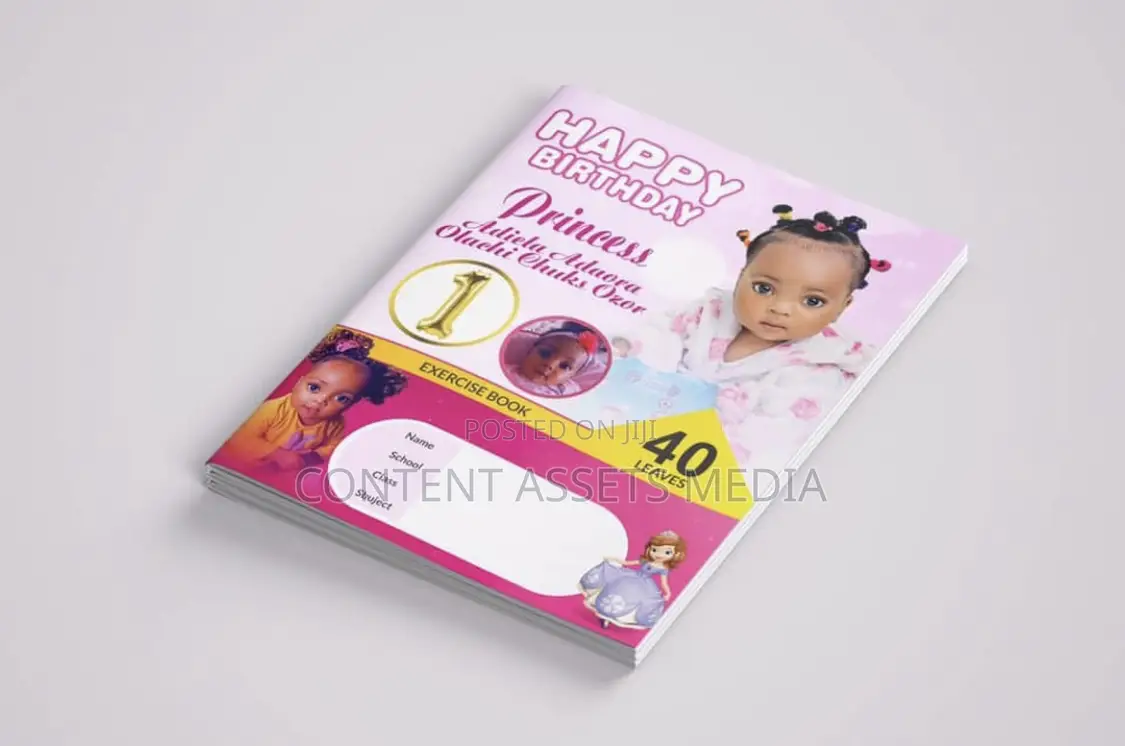 Birthday Exercise and Notebook Design and Printing