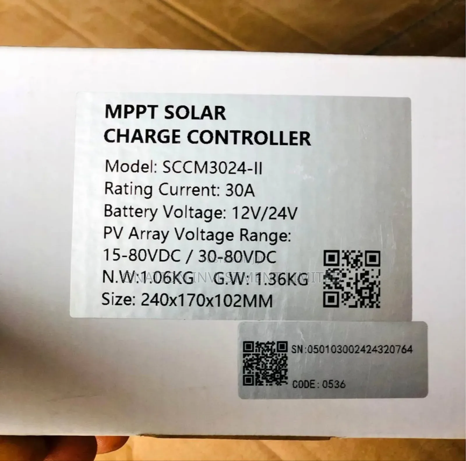 30a MPPT Felicity Charge Controller