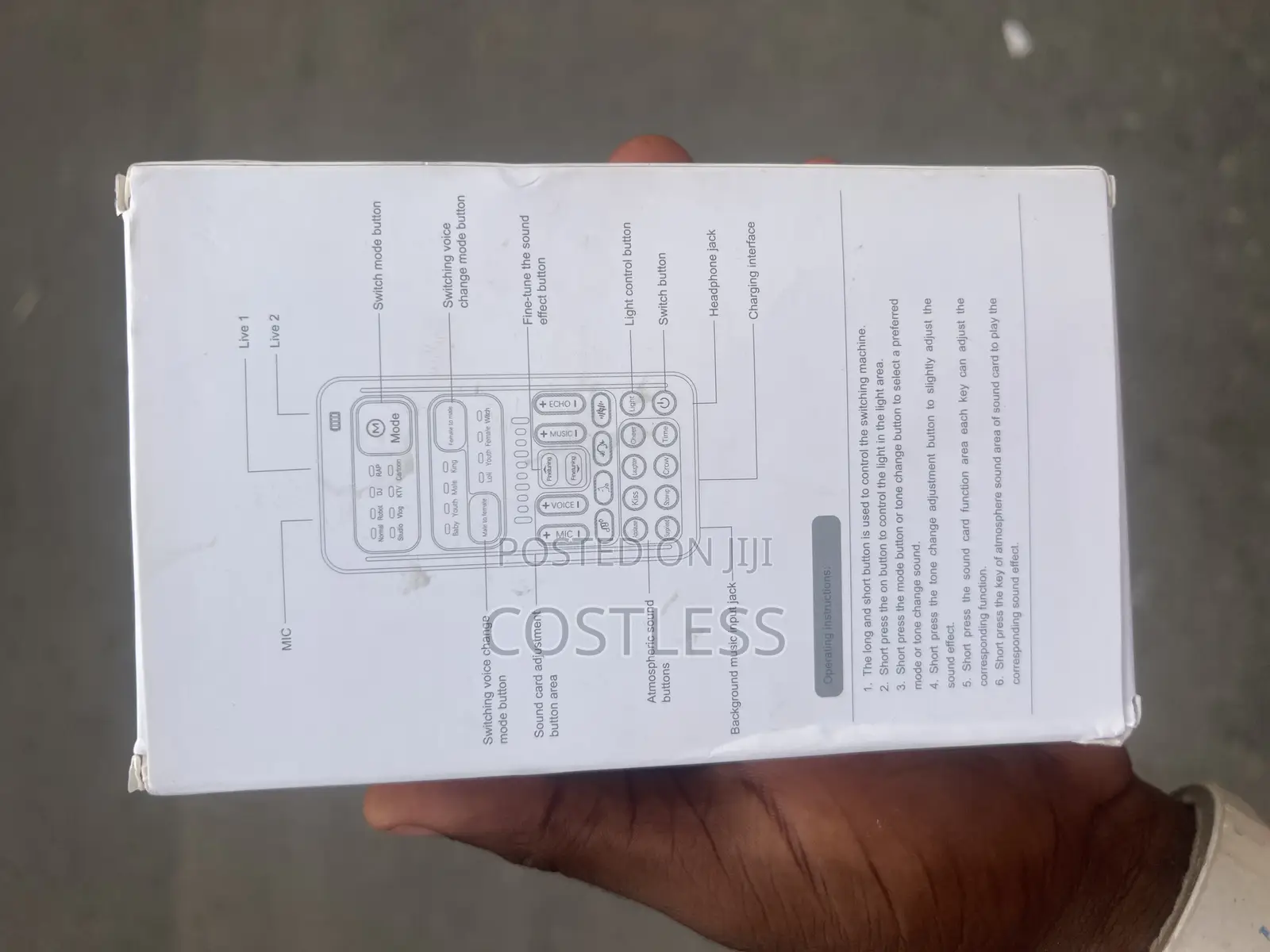 Voice Changer Portable Device With Mic
