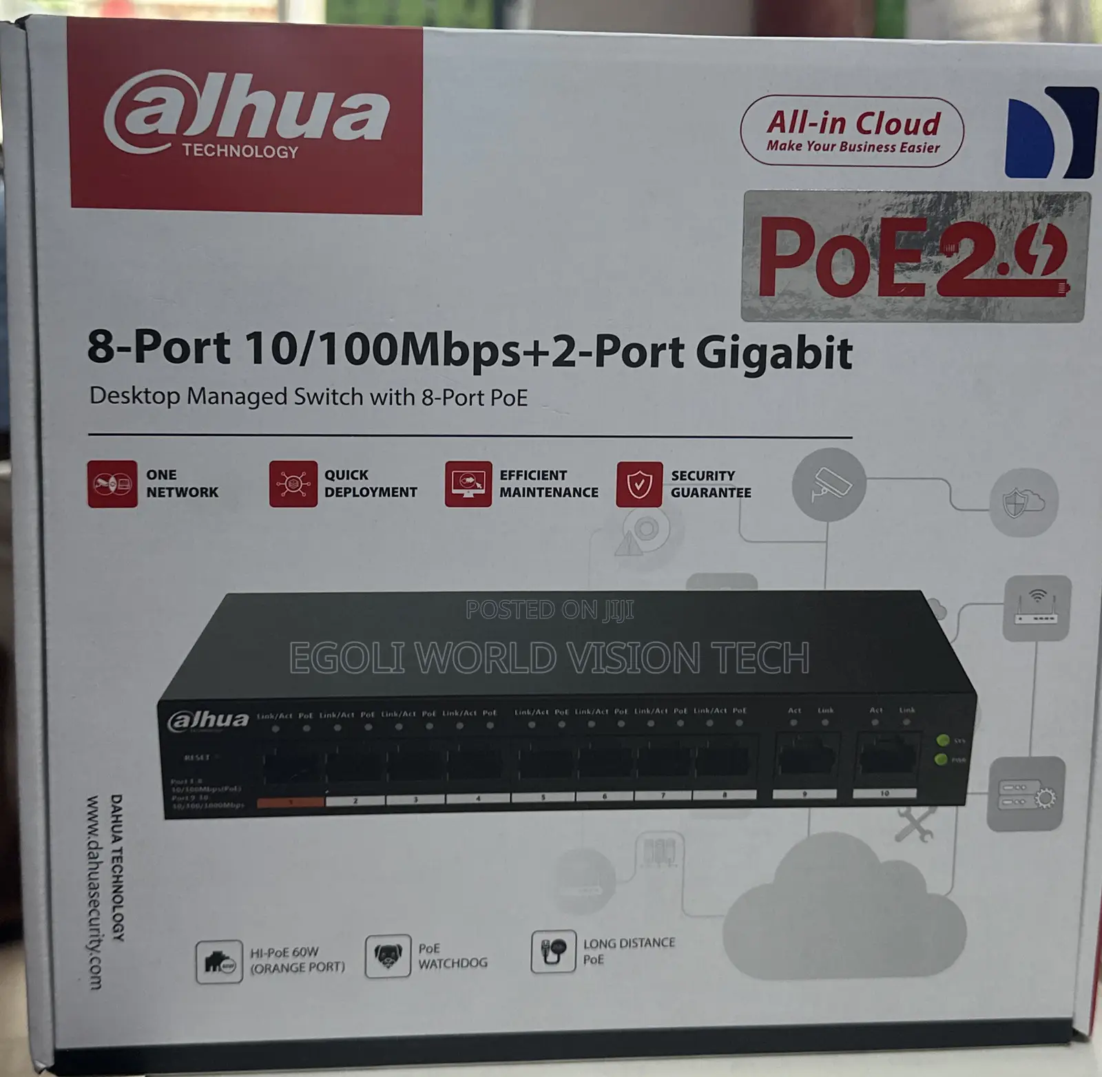 Dahua Dh-pfs3010-8et-96 8-port Fast Ethernet Poe Switch