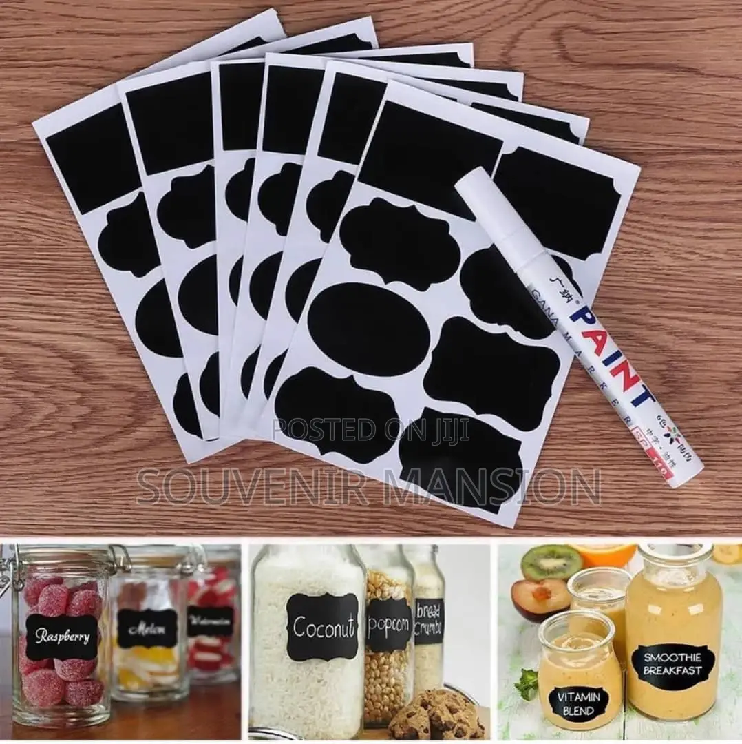24pcs Labeling Sticker With One Pen