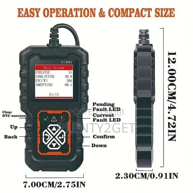 Cy3001 Car Obd2 Scanner Code Reader Engine Fault Scanner Can