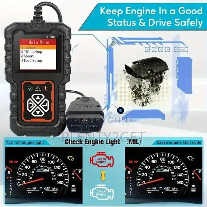 Cy3001 Car Obd2 Scanner Code Reader Engine Fault Scanner Can