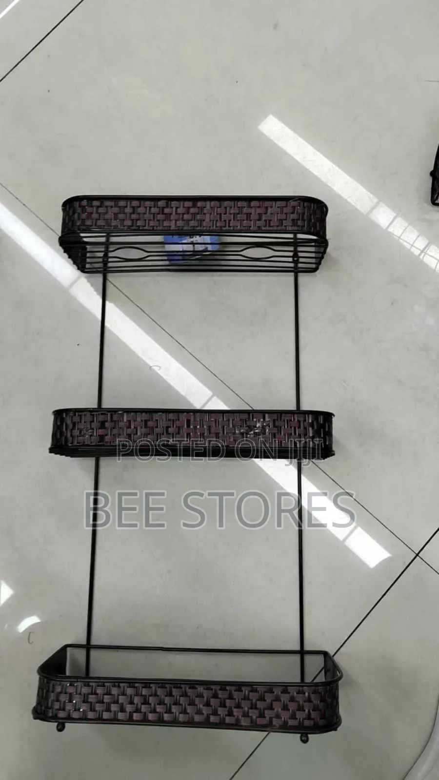 3 Layers Bathroom Multipurpose Wall Corner Straigth Rack