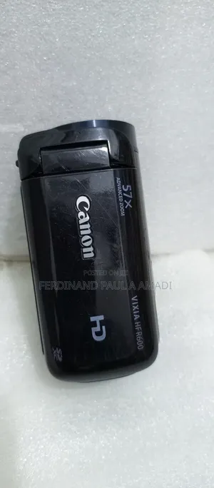 Canon Video Camera External Memory Card Port and Mic Port