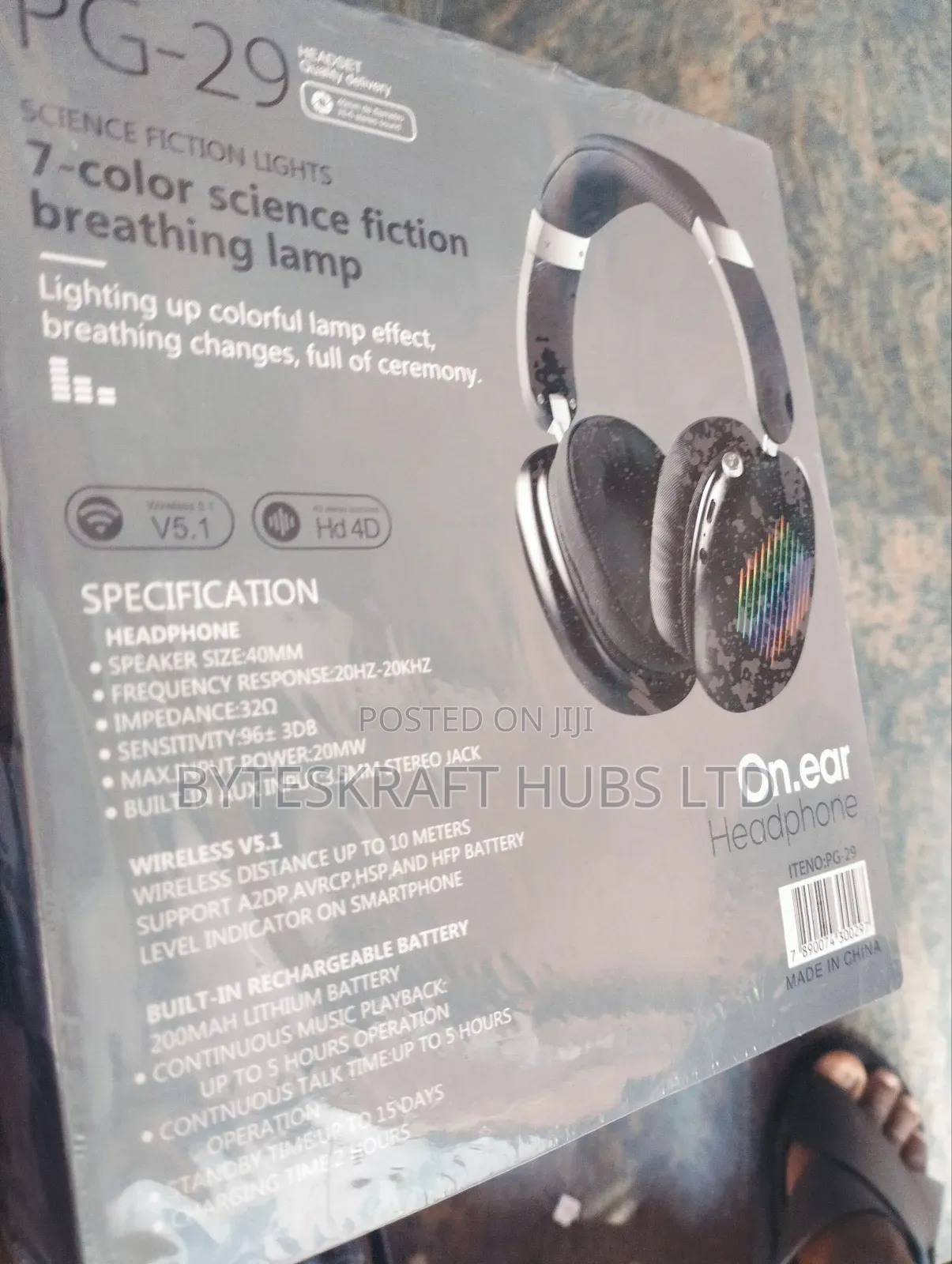 Pg-29 Wireless Headphone With Noise Cancellation