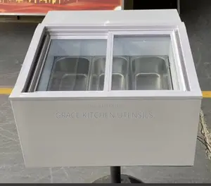 Xeoleo 2000w Commercial Ice Cream Display Showcase 3 Pots