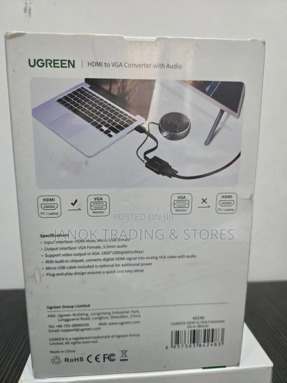 Hdmi To Vga Converter With Audio