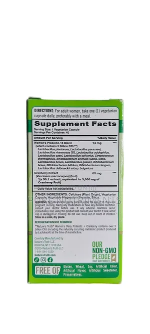 Women's Probiotics Plus Cranberry