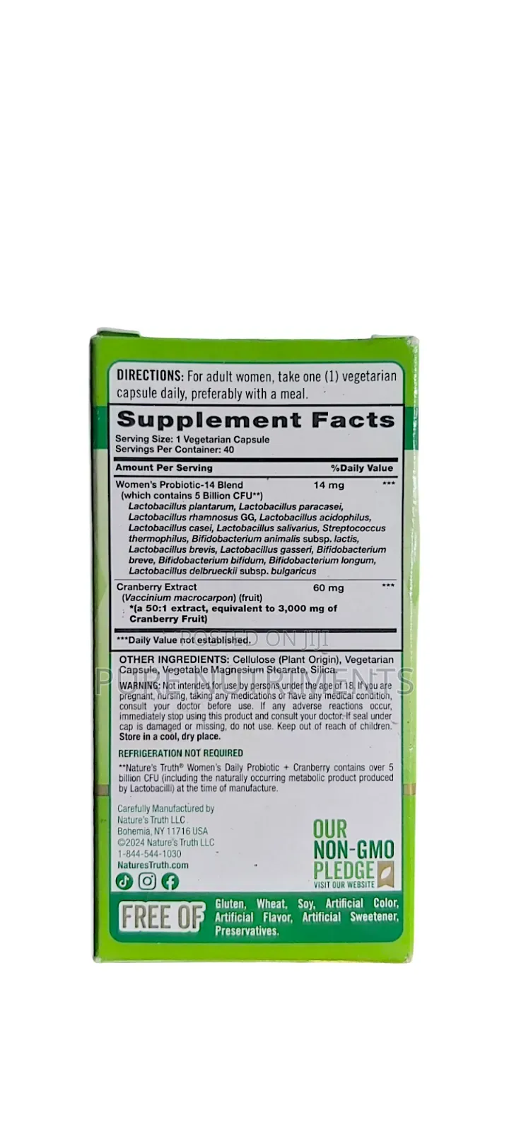 Women's Probiotics Plus Cranberry