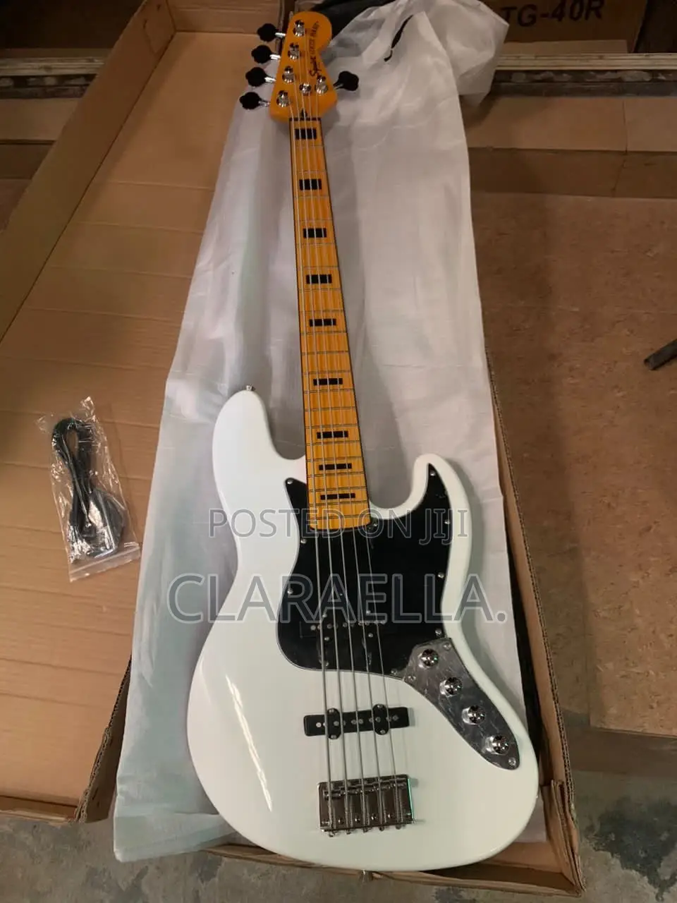 Quality Active Five String Squier by Fender Jazz Bass