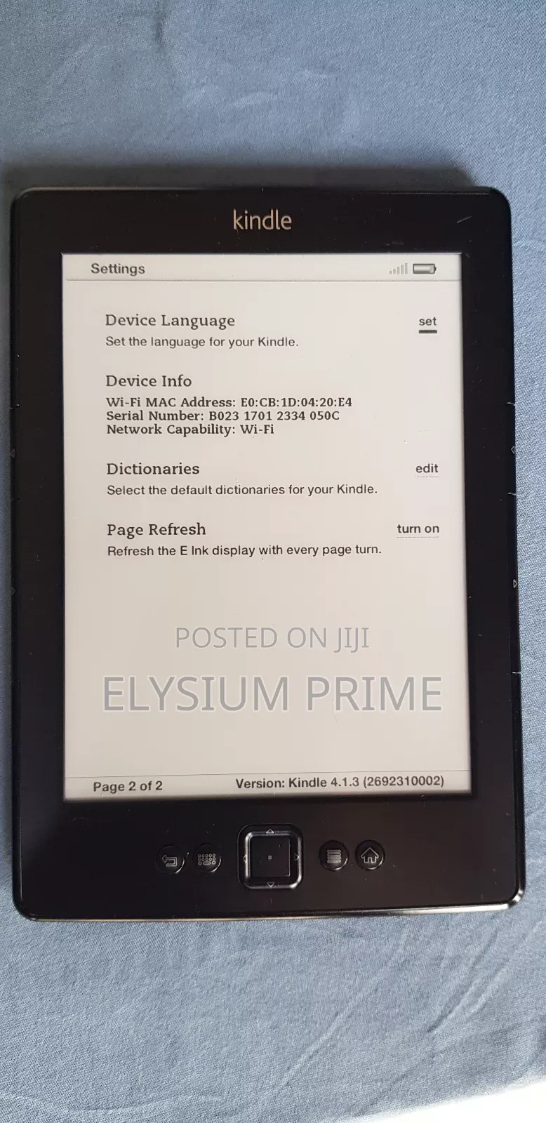Amazon Kindle Kids Edition 4 GB Gray