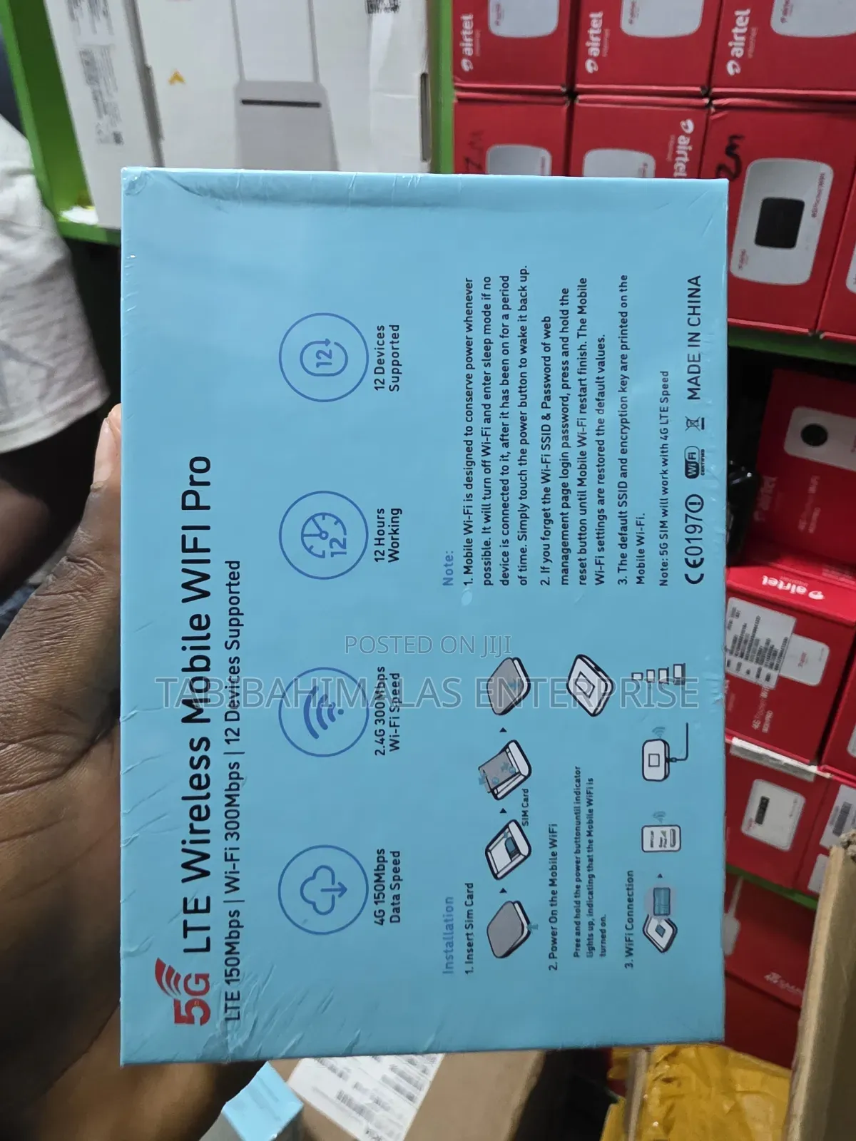 Universal 5glte Wireless Mifi 300mbps