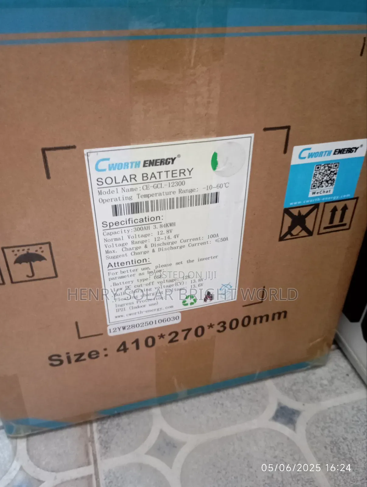 Cworth 12.8v 3.84kwh Lifepo4 Battery