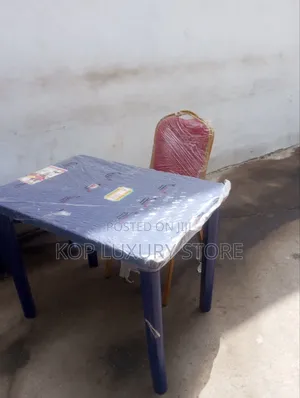 A Set Plastic Table and Banquet Chair