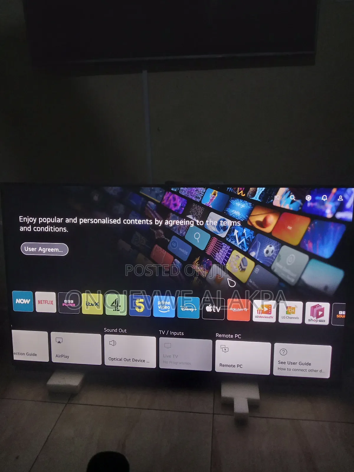 65inches Original Lg Webos Smart Tv With Magic Remote, Inbuilt Decoder