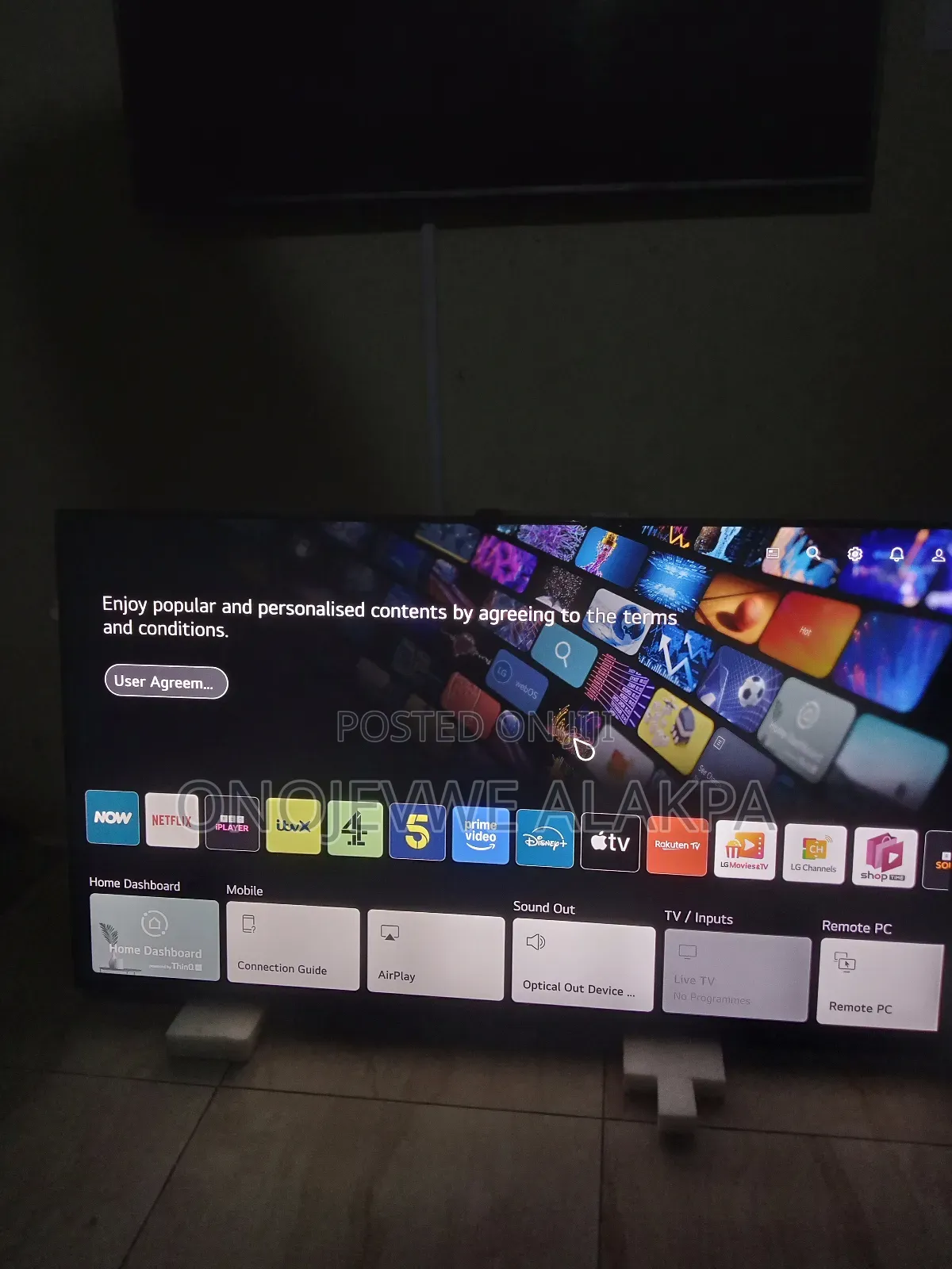 65inches Original Lg Webos Smart Tv With Magic Remote, Inbuilt Decoder