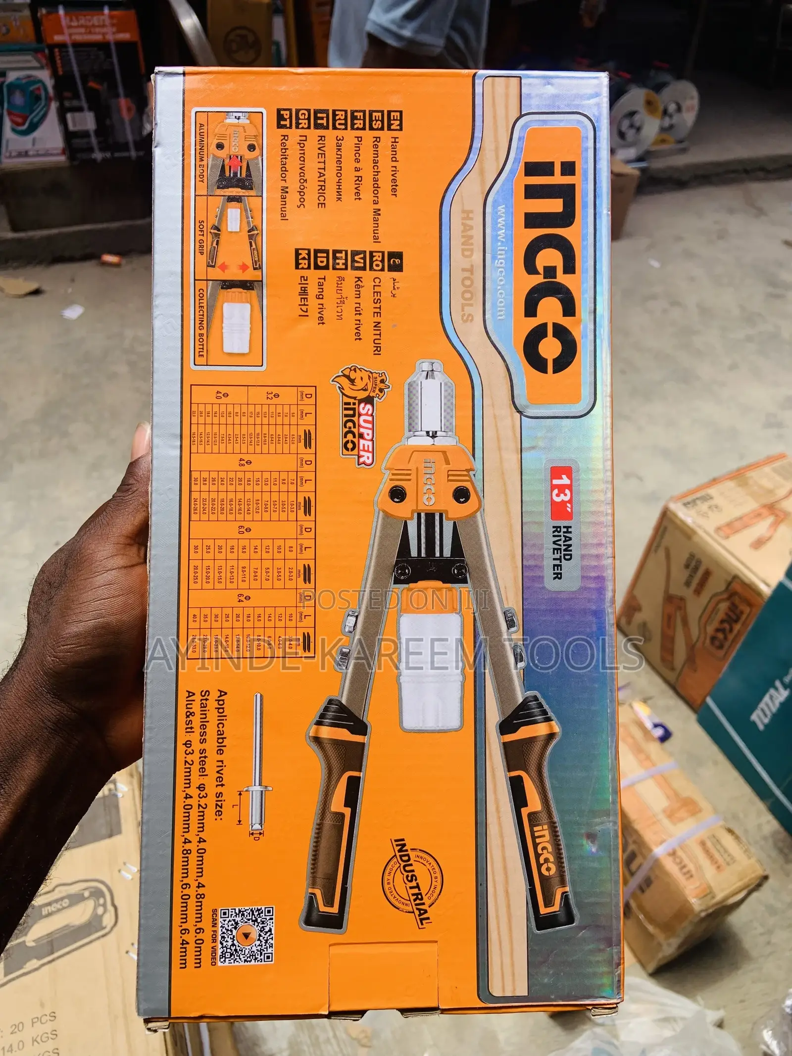 13” Heavy Duty Hand Riveter