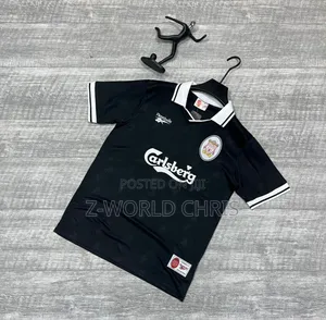 Liverpool Official Black Retro Jersey