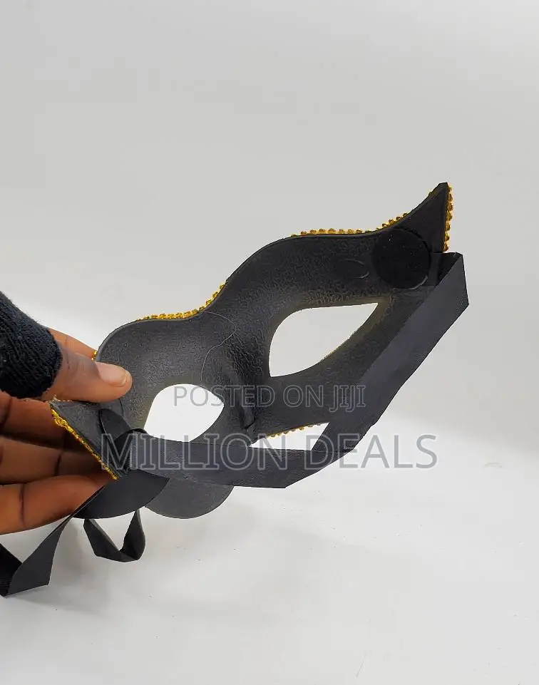 Gold Pattern Classic Women's Party Face Mask