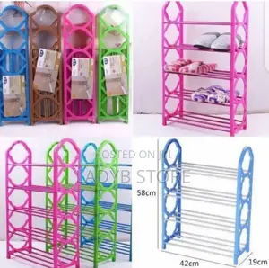 5layers Plastic Shoe Rack