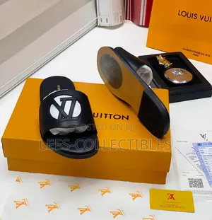 Louis Vuitton Leather Slippers