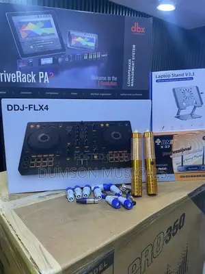 Ddj-flx4 Controller And Driverack Pa2 Loudspeaker Management