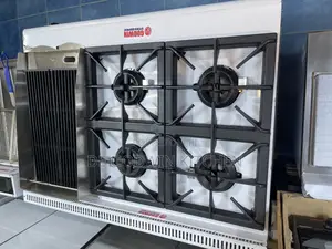4 Burners Gas Cooker With Side Grill and Oven