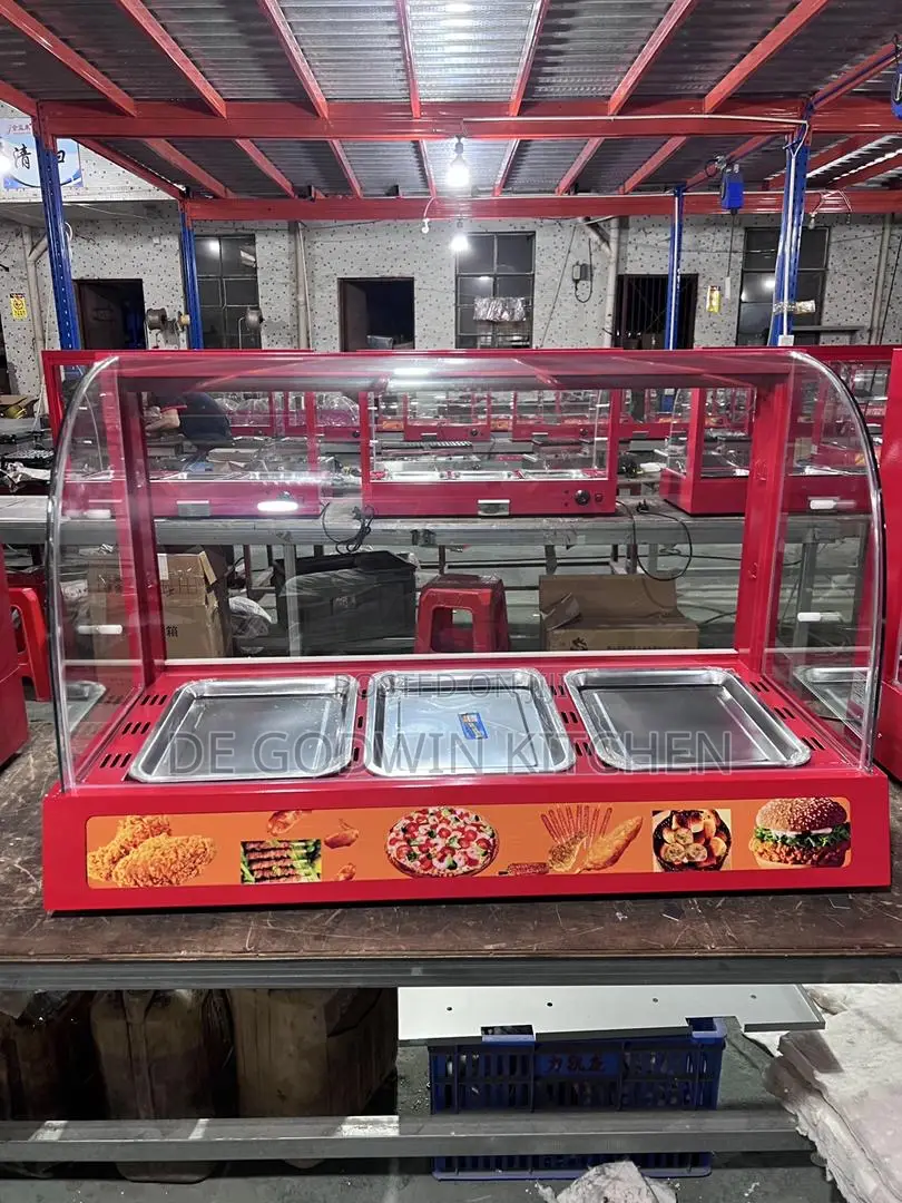 3plate Red Warmer For Snack