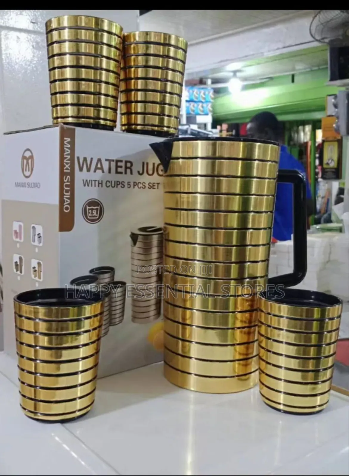 Acrylic Water Jug With 4 Cups