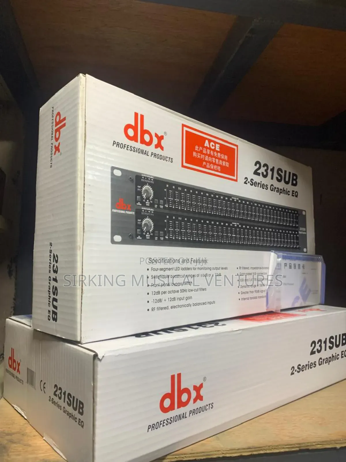 DBX Equalizer Double With Sub Output 32band Eq231