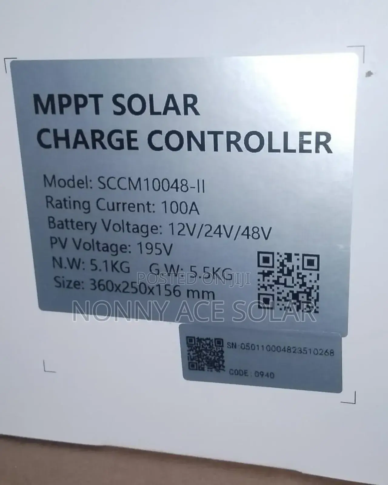 Felicity 100ah Charge Controller 12/24/48v