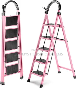 Pink 5 Steps Ladder