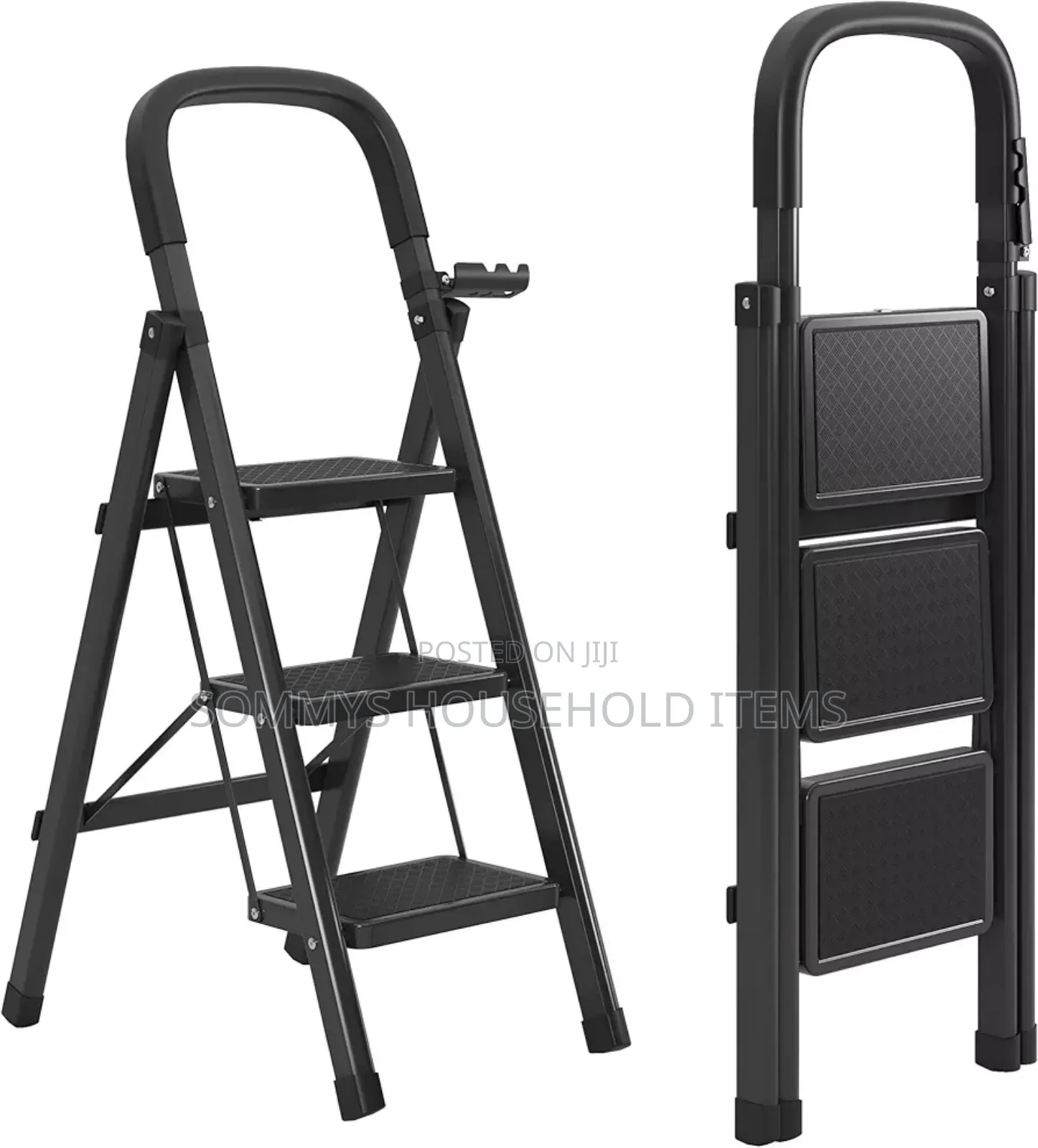Black 3 Steps Ladder