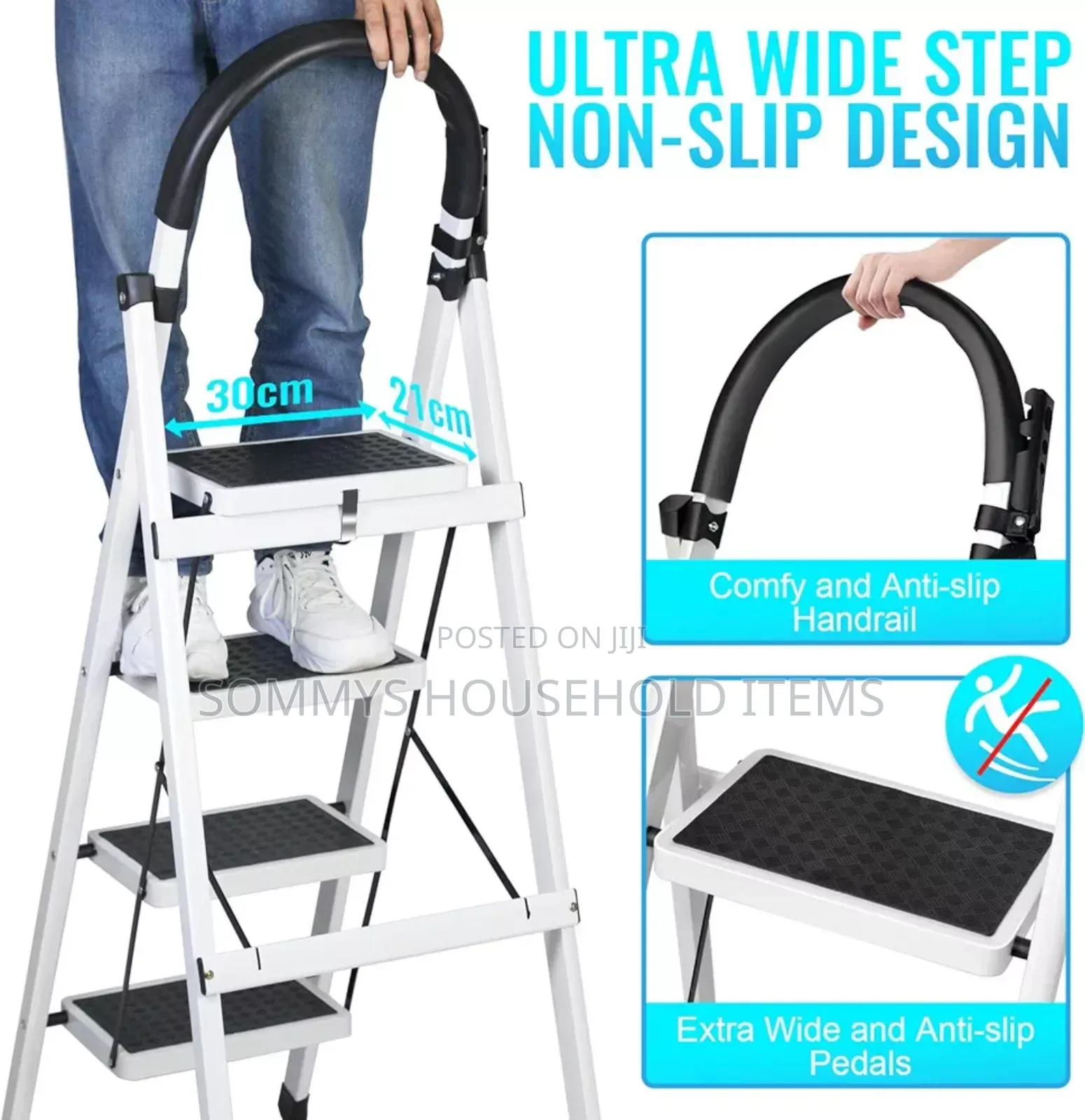 4steps White Ladder